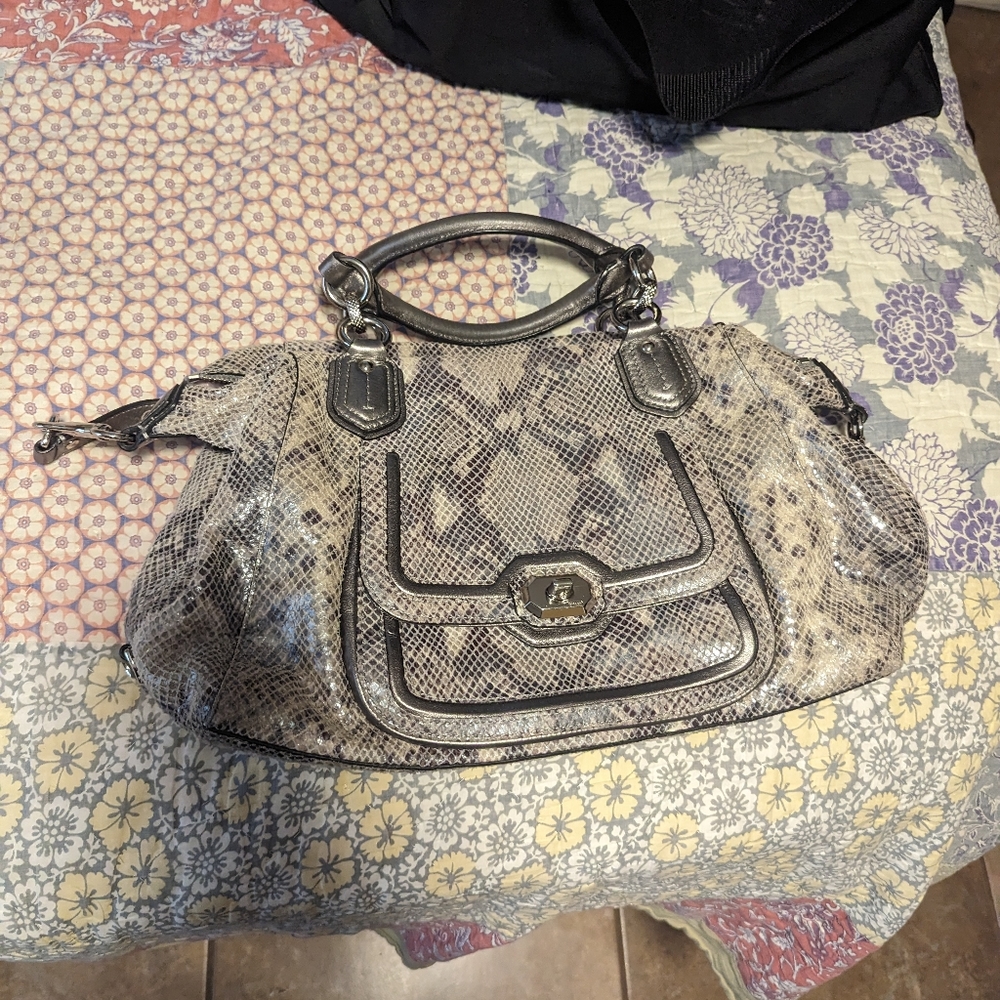 Coach snakeskin purse